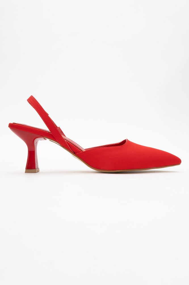kadin-sivri-burun-arkasi-acik-stiletto-KIRMIZI KUMAS-ERC252703-0092376_0